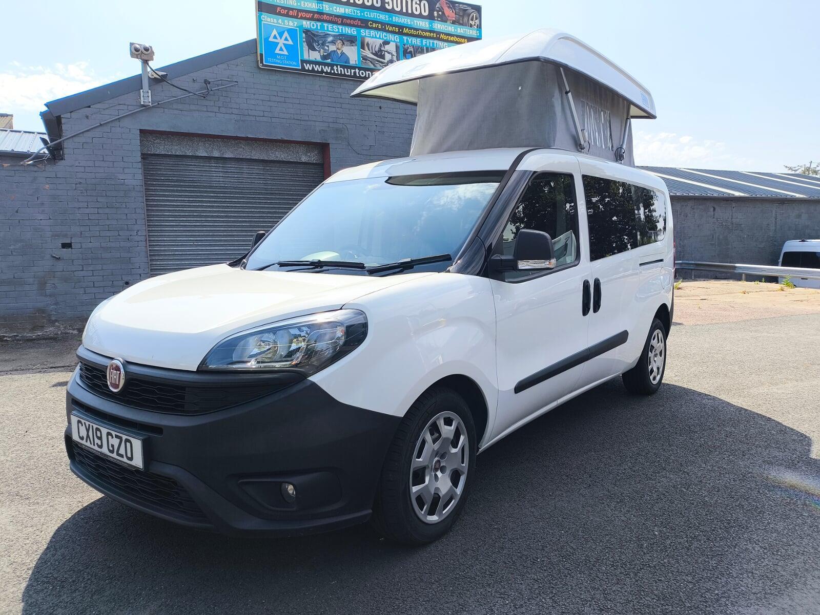 2019 Fiat Doblo Max Fully Converted 2 Berth Micro Campervan with Electric Pop-Up Roof