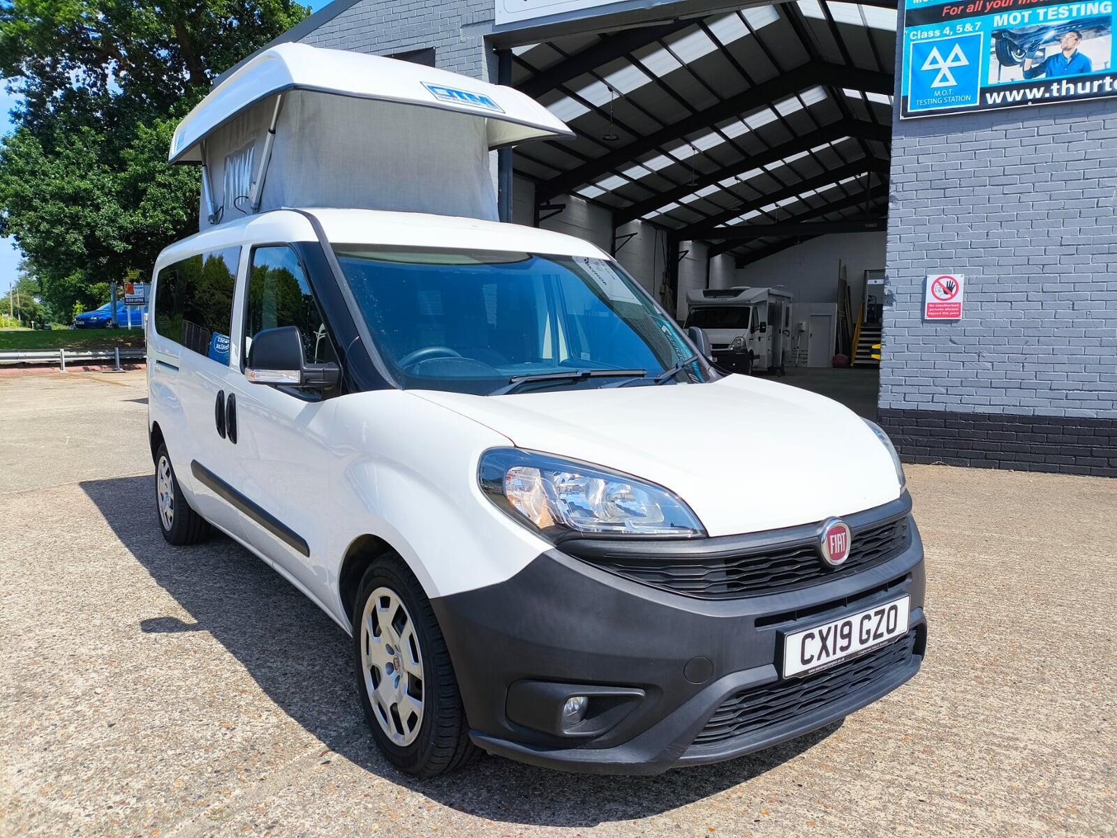 2019 Fiat Doblo Max Fully Converted 2 Berth Micro Campervan with Electric Pop-Up Roof
