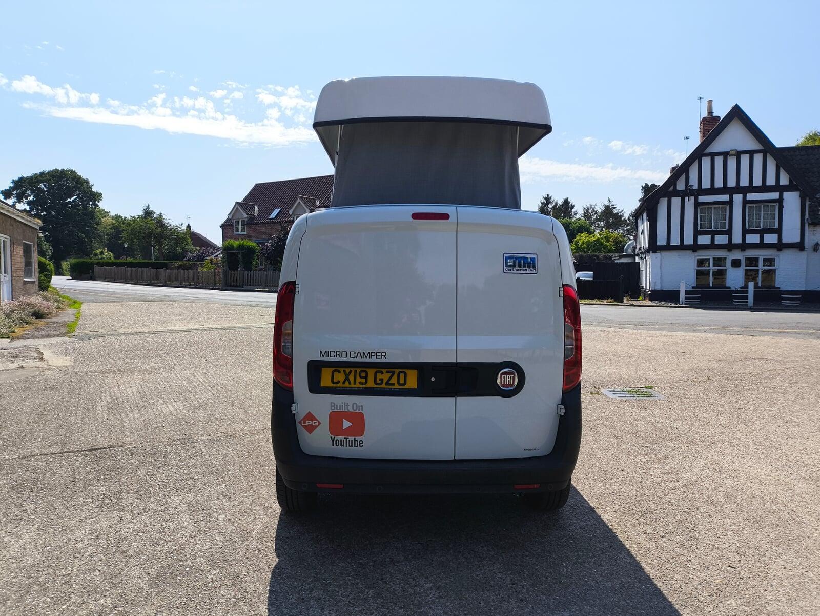2019 Fiat Doblo Max Fully Converted 2 Berth Micro Campervan with Electric Pop-Up Roof