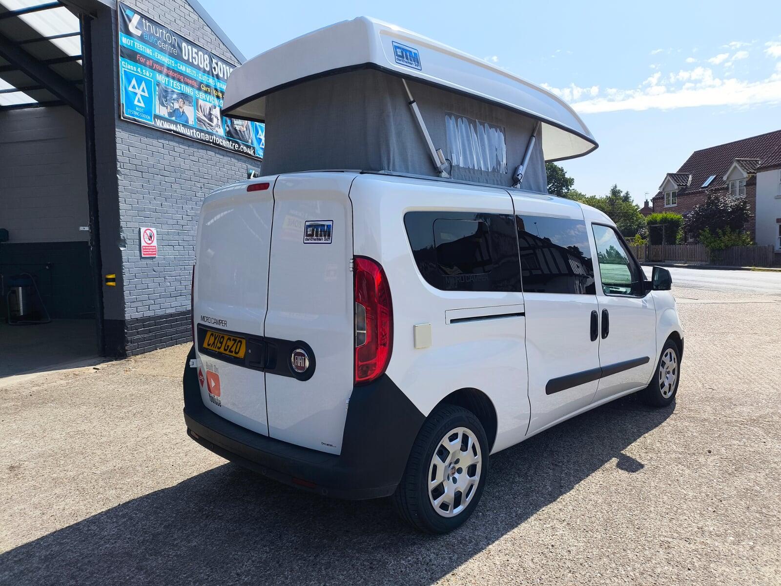 2019 Fiat Doblo Max Fully Converted 2 Berth Micro Campervan with Electric Pop-Up Roof