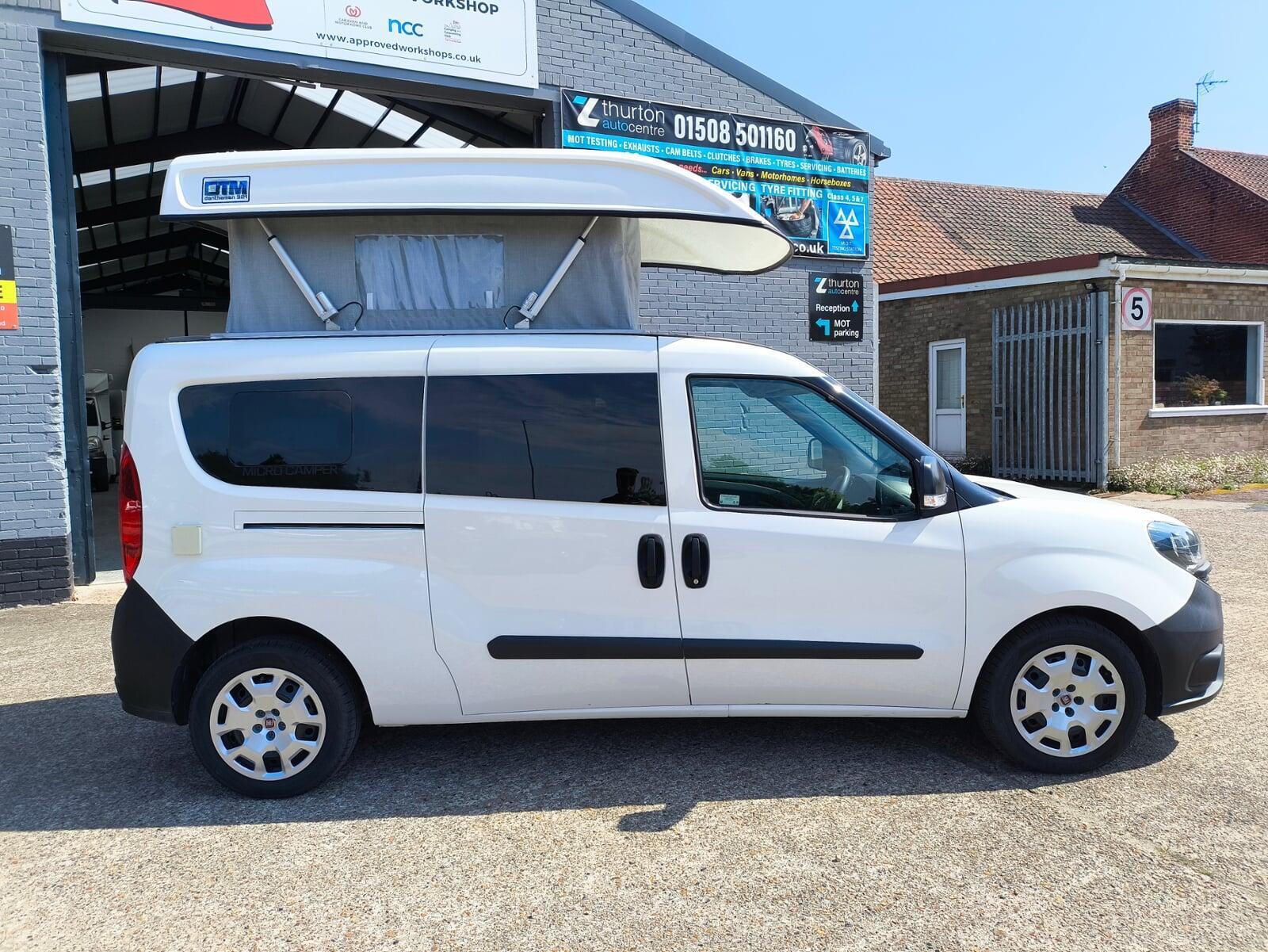 2019 Fiat Doblo Max Fully Converted 2 Berth Micro Campervan with Electric Pop-Up Roof