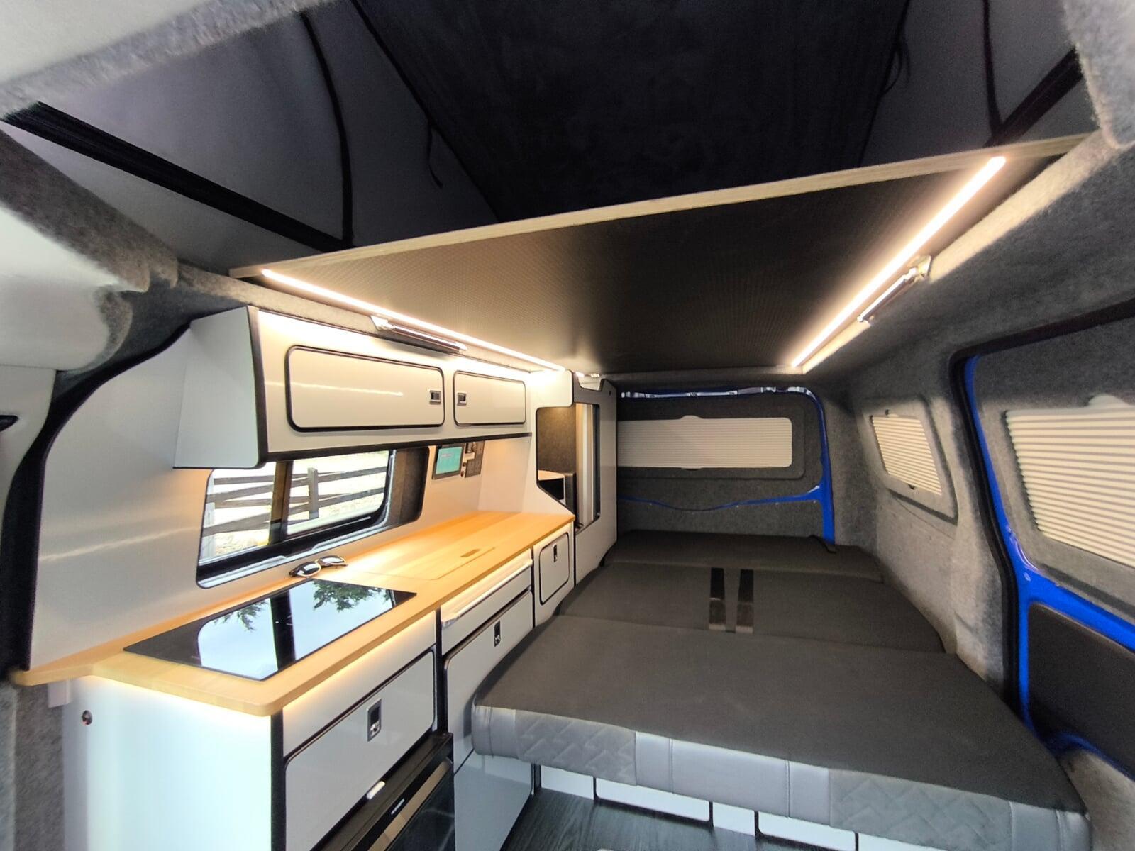 SVO Ultramarine Transit Custom Escape Apex Campervan