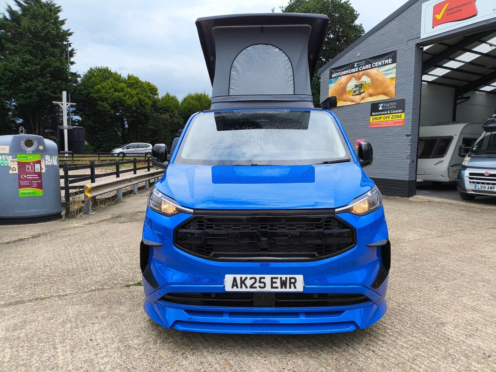 SVO Ultramarine Transit Custom Escape Apex Campervan