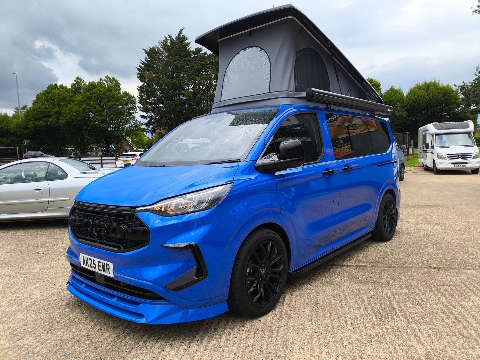 SVO Ultramarine Transit Custom Escape Apex Campervan