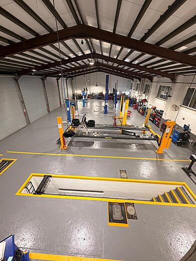 Thurton Auto Centre workshop interior