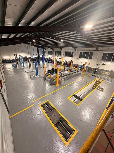 Inside Thurton Auto Centre workshop