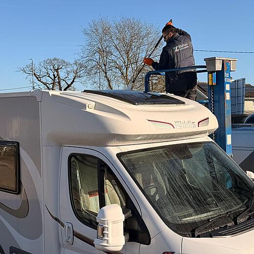 Regular washing of a motorhome helps early visual detection of seal issues
